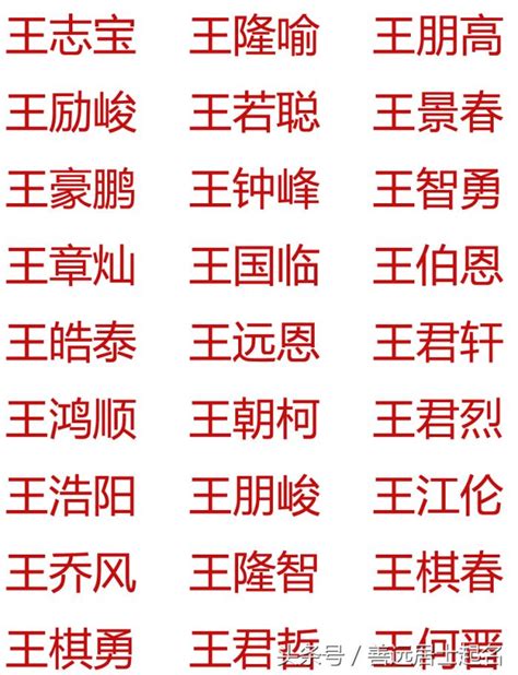 王名字|王姓男孩名字单字大全（汇集446个）